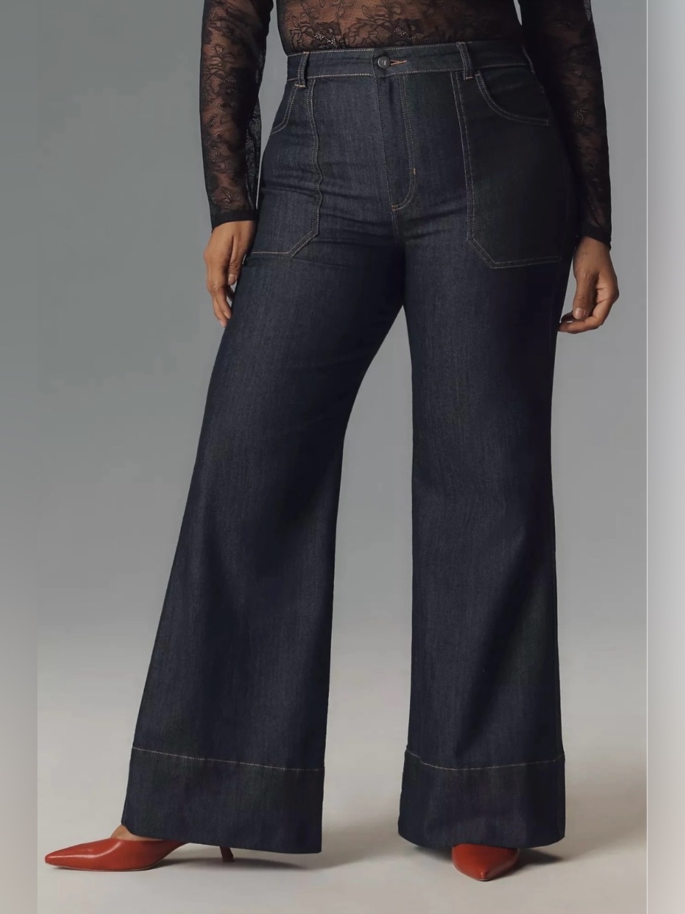 Pilcro by Anthropologie The Rylan High-Rise Flare Jeans